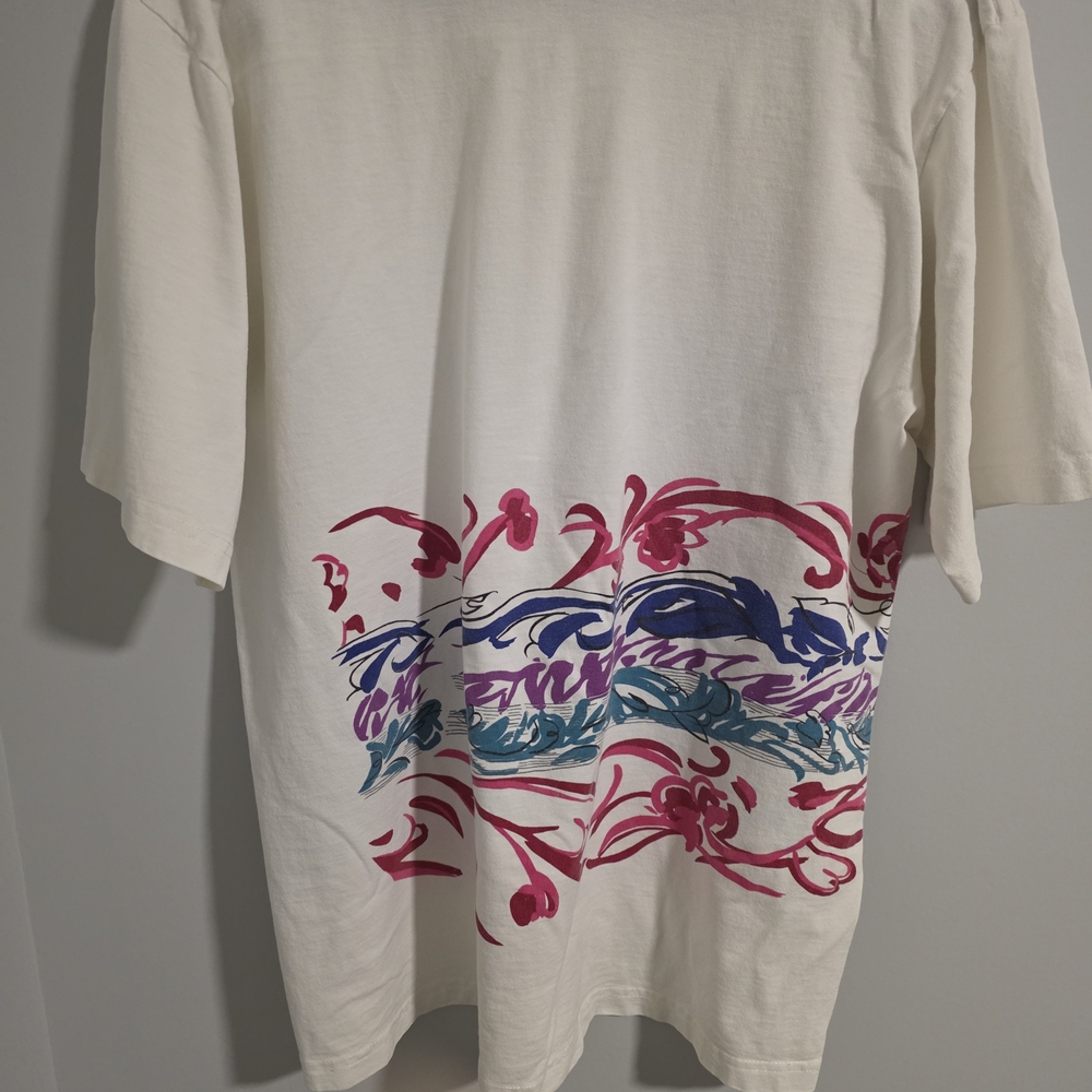 Gilda Marx Colorful Abstract Graphic T-Shirt One Size Vintage 1993 - Picture 8 of 15